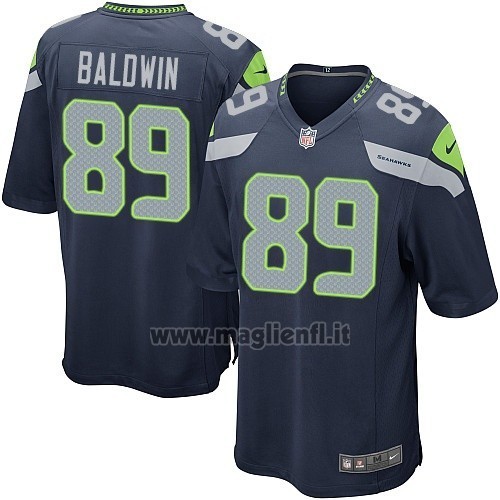 Maglia NFL Game Bambino Seattle Seahawks Baldwin Blu Oscuro